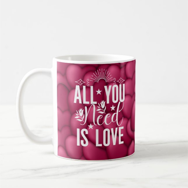 Caneca De Café Tudo que você precisa é amor (Esquerda)
