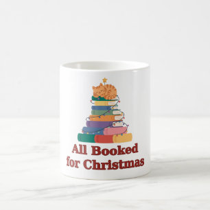 Caneca De Café Tudo Reservado para o Livro de Natal Gato Árvore C