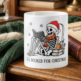Caneca De Café Tudo Reservado Para O Natal Esqueleto Divertido De