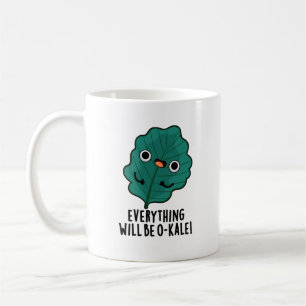 Caneca De Café Tudo Será Engraçado, Engraçado, Veggie Pun