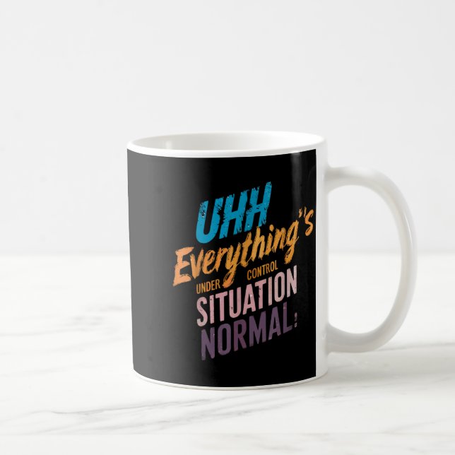 Caneca De Café Tudo Sob Controle Motivacional (Direita)