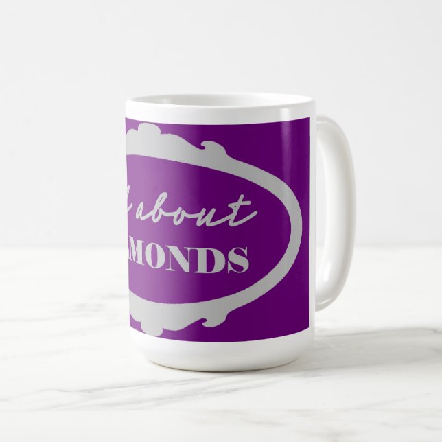 Caneca De Café Tudo Sobre Amêndoas (Frente Esquerda)