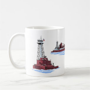 Caneca De Café Tug Olive L. Moore e barge Lewis J. Kuber (K&K)