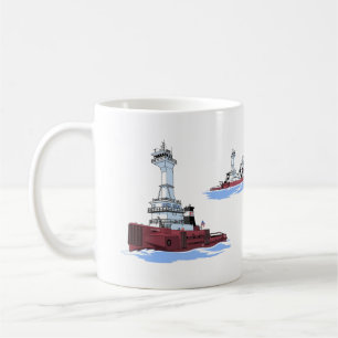 Caneca De Café Tug Victory e Barge James L. Kuber (K&K)