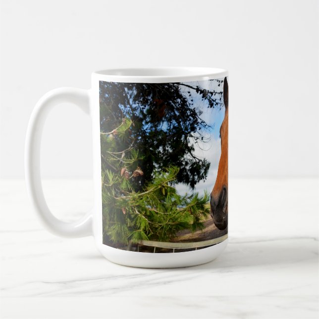 Caneca De Café Tulip O Cavalo Da Baía De Brown, (Esquerda)
