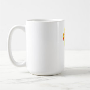Caneca De Café Tulipa amarela e vermelha