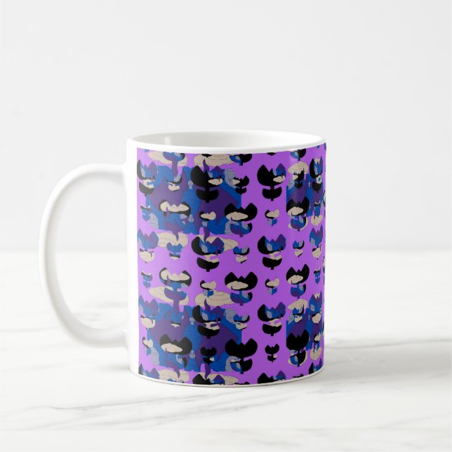 Caneca De Café Tulipa de Chama Celestial Contida (Esquerda)