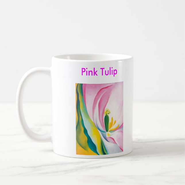 Caneca De Café Tulipa de O'Keefe Canna (Esquerda)