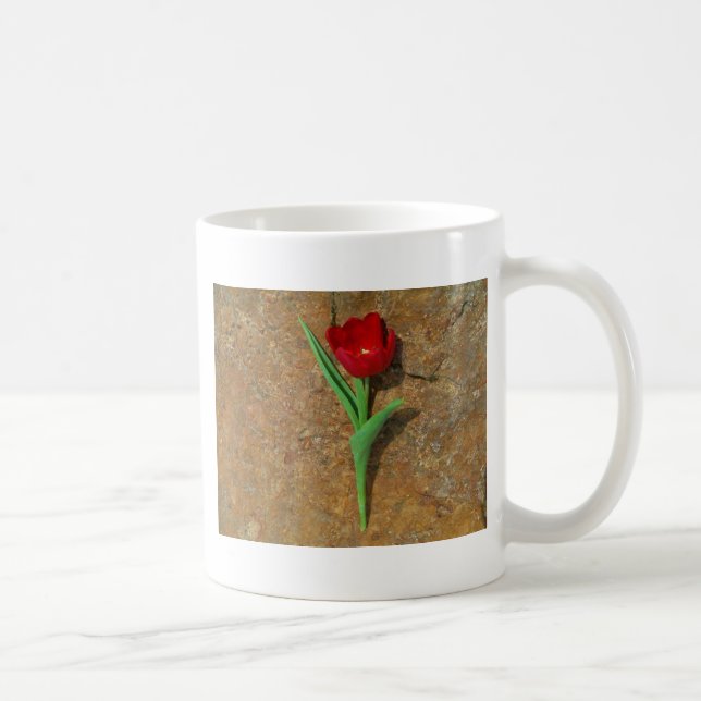 Caneca De Café Tulipa vermelha e amarela (Direita)