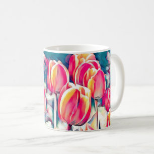 Caneca De Café Tulipas