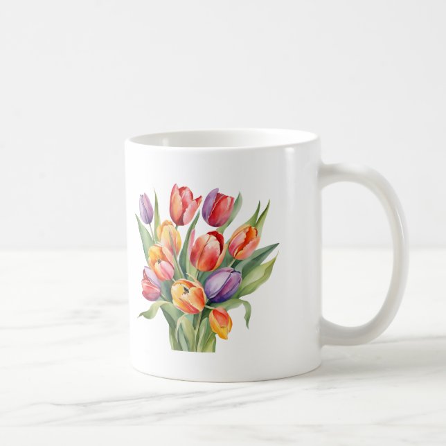 Caneca De Café Tulipas (Direita)
