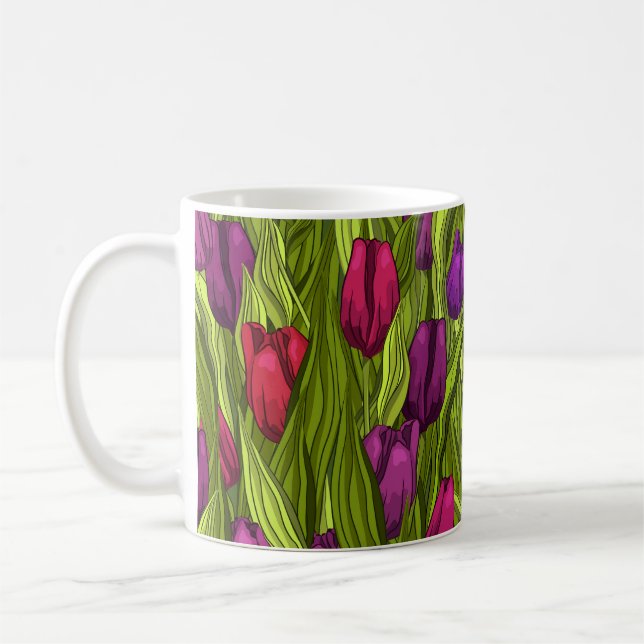 Caneca De Café Tulipas (Esquerda)