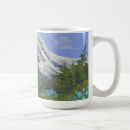 Caneca De Café Tulipas Azuis numa caminhada