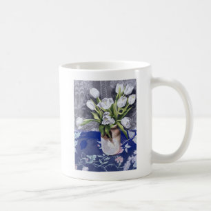 Caneca De Café Tulipas brancas 1994