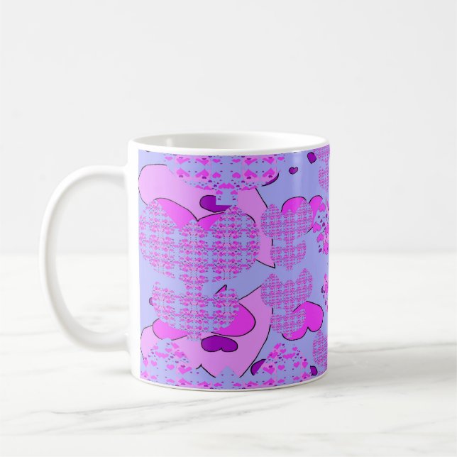 Caneca De Café Túlipas Corações (Esquerda)