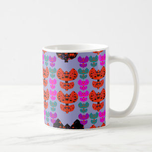 Caneca De Café Túlipas Estrelas