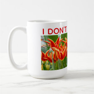 Caneca De Café Tulipas Laranja Flamejantes de Flores de Lírio