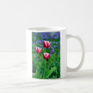 Caneca De Café Tulipas Vermelhas
