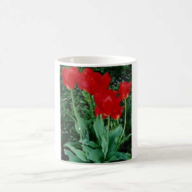 Caneca De Café Tulipas vermelhas (Centro)