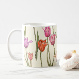 Caneca De Café Tulips Clássica