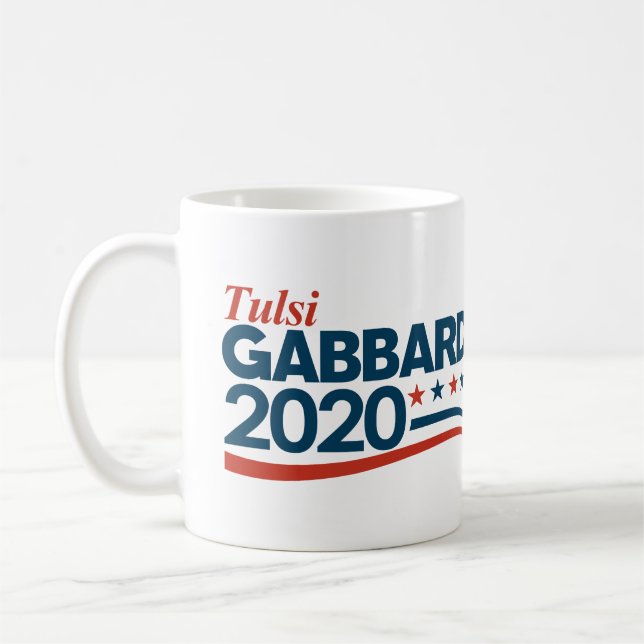 Caneca De Café Tulsi Gabbard para o presidente (Esquerda)