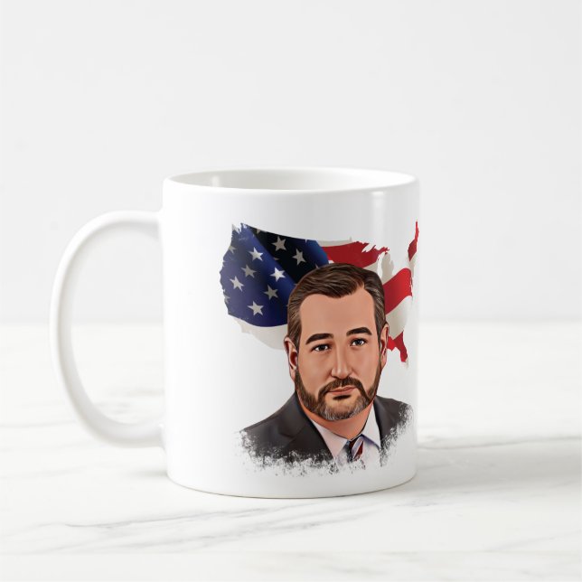 Caneca De Café Tumba de Ted Cruz (Esquerda)