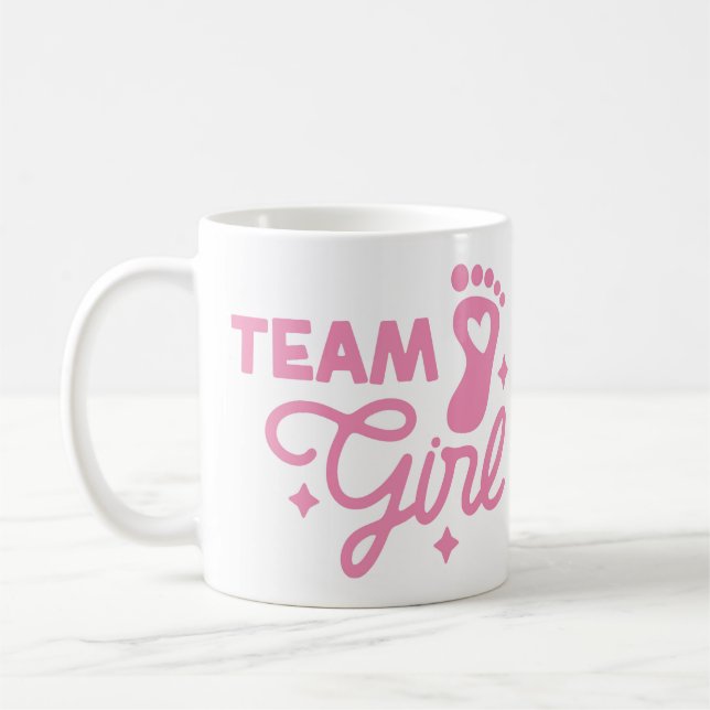 Caneca De Café Tumg da New Baby Girl Team (Esquerda)