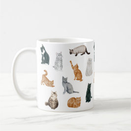 Caneca De Café Tumg de Gatos Reproduzíveis