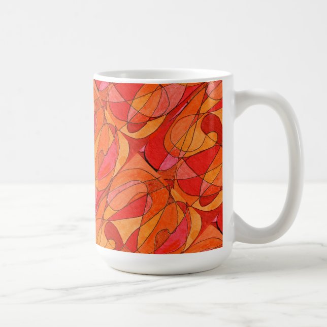 Caneca De Café Túmulo de design abstrato com "hot spot" (Direita)