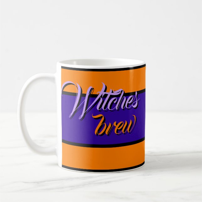 Caneca De Café Túmulo Personalizado das Bruxas do Halloween (Esquerda)
