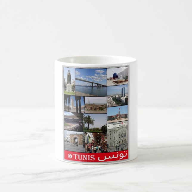 Caneca De Café Tunísia - Mosaico - Tunísia - (Centro)