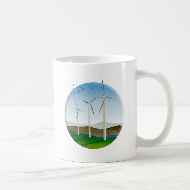 Caneca De Café Turbinas eólicas (Direita)