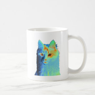 Caneca De Café Turco Angora - Neon Angora Cat