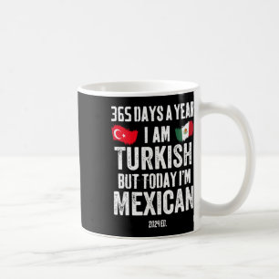 Caneca De Café Turco, mas hoje sou mexicano Cinco de Mayo engraça