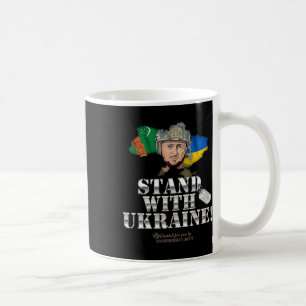 Caneca De Café Turcomenistão Apoia a Ucrânia Bandeira Zelensky Tu