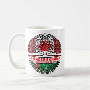 Caneca De Café Turcomenistão Turcomenistão Canadá Raízes de Árvor