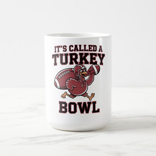 CANECA DE CAFÉ TURKEY BOWL FOOTBALL THANKSGIVING TEE (Centro)