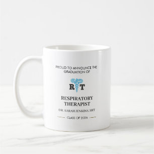 Caneca De Café Turma de 2026 Formatura de Terapeuta Respiratório 