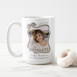 Caneca De Café Turma de 2026 Foto Personalizada de Arco de Format
