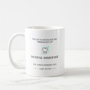 Caneca De Café Turma de 2026 Graduada em Assistente Dental CDA