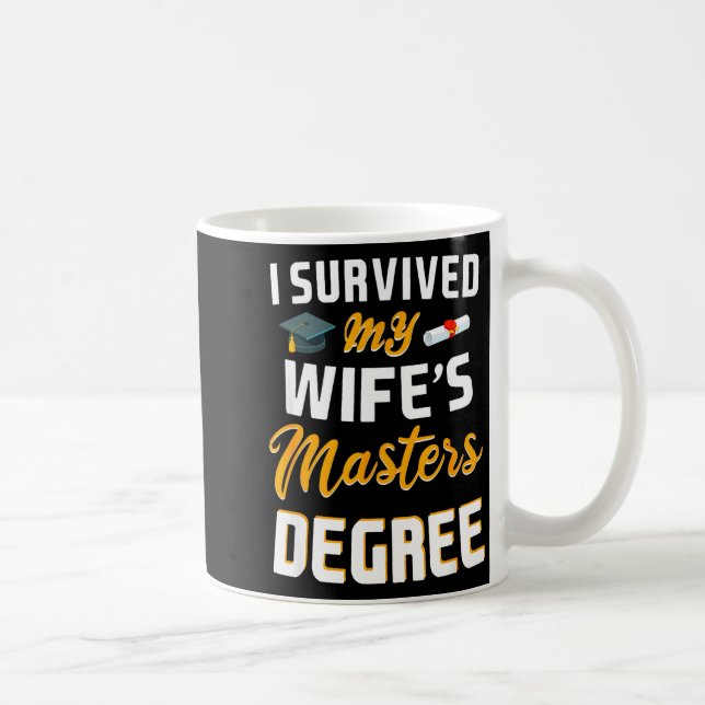 Caneca De Café Turma de 2026 sobreviveu esposa mestrado (Direita)