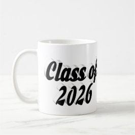 Caneca De Café Turma de 2026 texto preto formatura