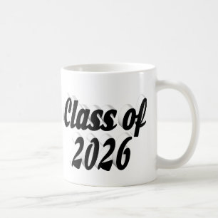 Caneca De Café Turma de 2026 texto preto formatura