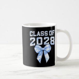 Caneca De Café Turma De 2028 Toalete Azul Floral Coquete Laço Men