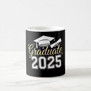 Caneca De Café Turma de Graduados de 2025 Graduado