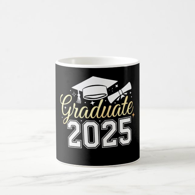 Caneca De Café Turma de Graduados de 2025 Graduado (Centro)