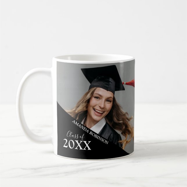 Caneca De Café Turma de Graduados De |  Foto (Esquerda)