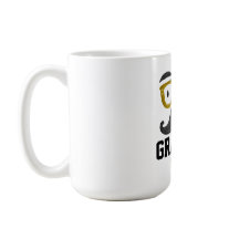 Turmas amarelas engraçadas e bigode Vovô personali