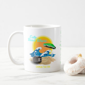Caneca De Café Turnê de Banda por Modelo da Retro Callie Beach