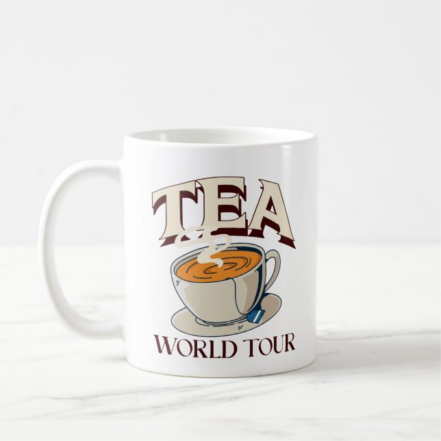Caneca De Café Turnê Mundial do Chá (Esquerda)
